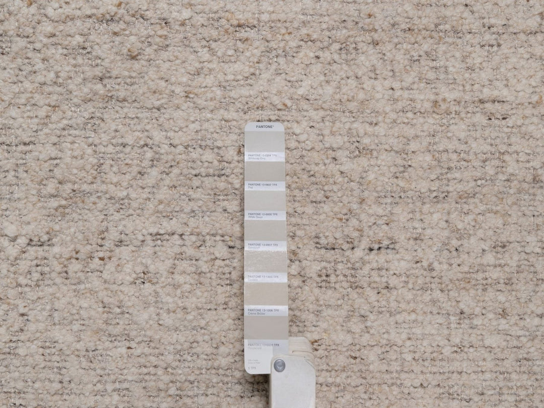 10'1" x 14'0" New Hand Knotted Brown Wool Rectangle Oriental Rug - MOA10292292