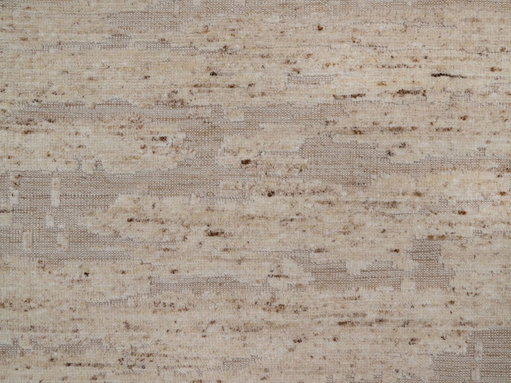 7'10" x 7'10" New Hand Knotted Ivory Wool Round Oriental Rug - MOA10292294