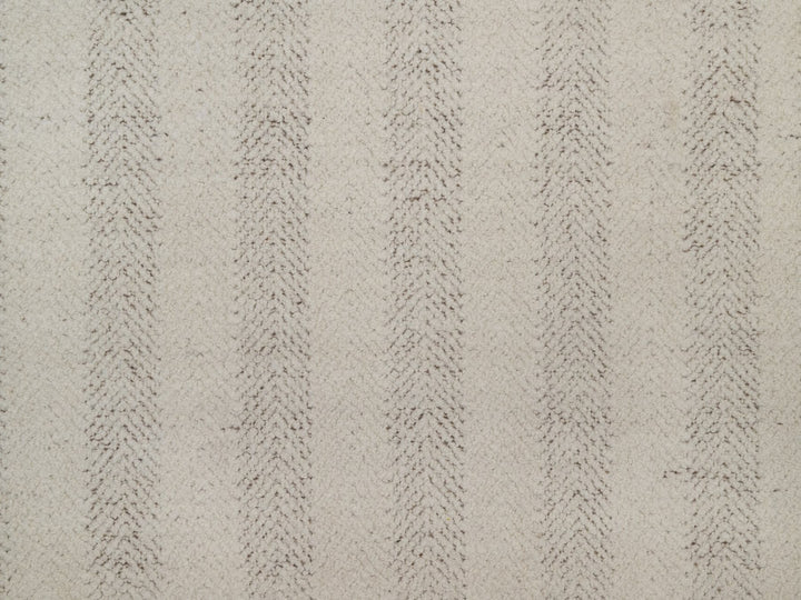 7'9" x 7'9" New Hand Knotted Ivory Wool Round Oriental Rug - MOA10292298