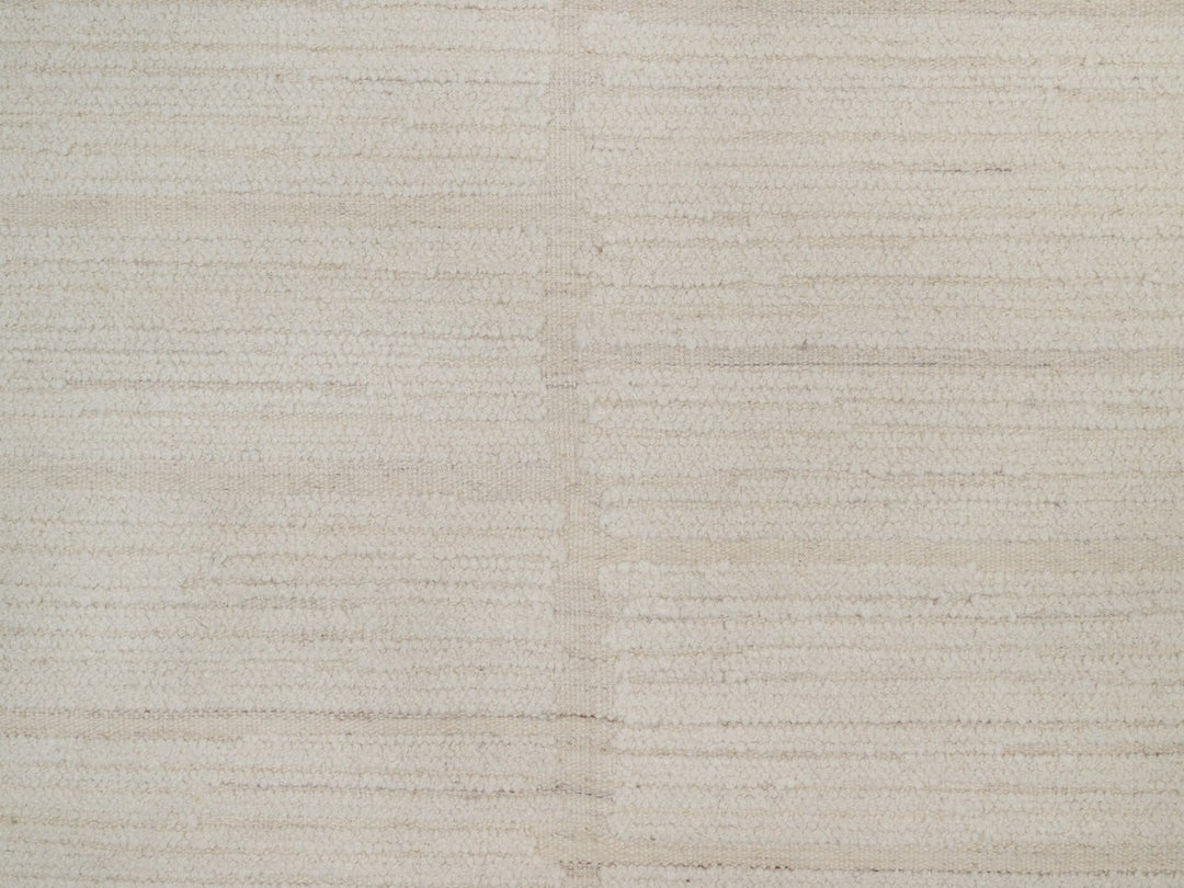 11'11" x 15'2" New Hand Knotted Ivory Wool Rectangle Oriental Rug - MOA10292299