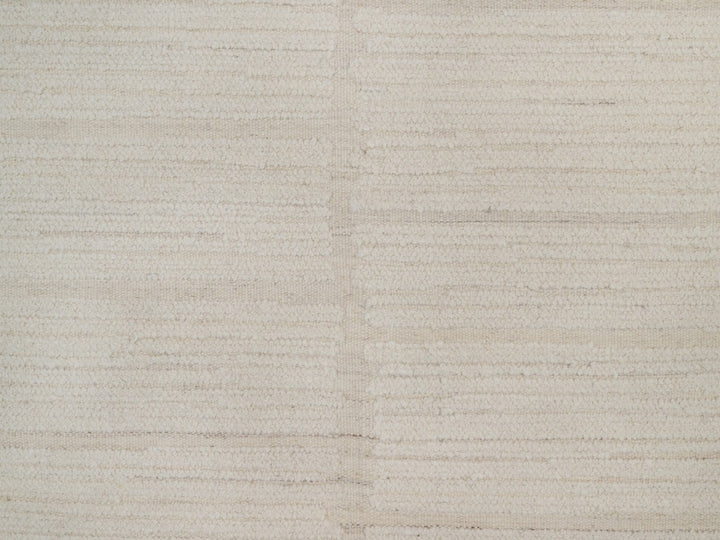 11'11" x 15'2" New Hand Knotted Ivory Wool Rectangle Oriental Rug - MOA10292299