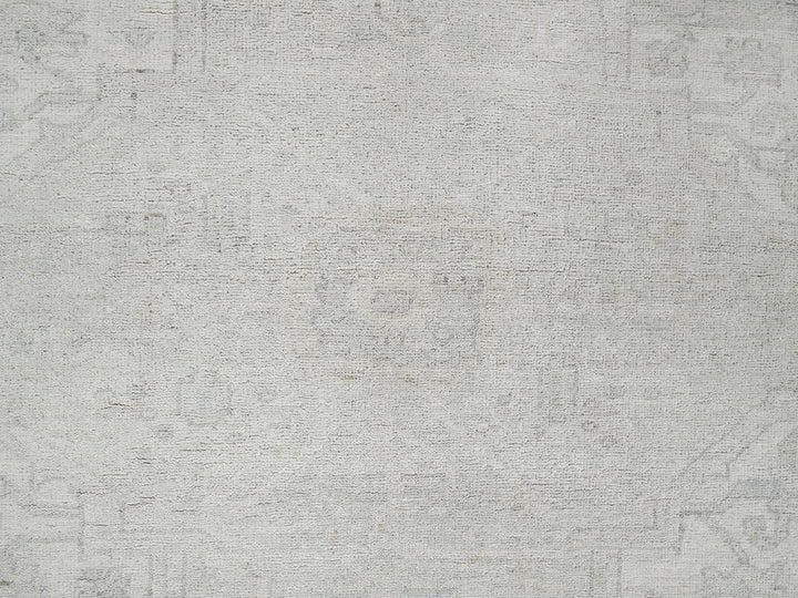 8'11" x 11'10" New Hand Knotted Ivory Wool Rectangle Oriental Rug - MOA102922