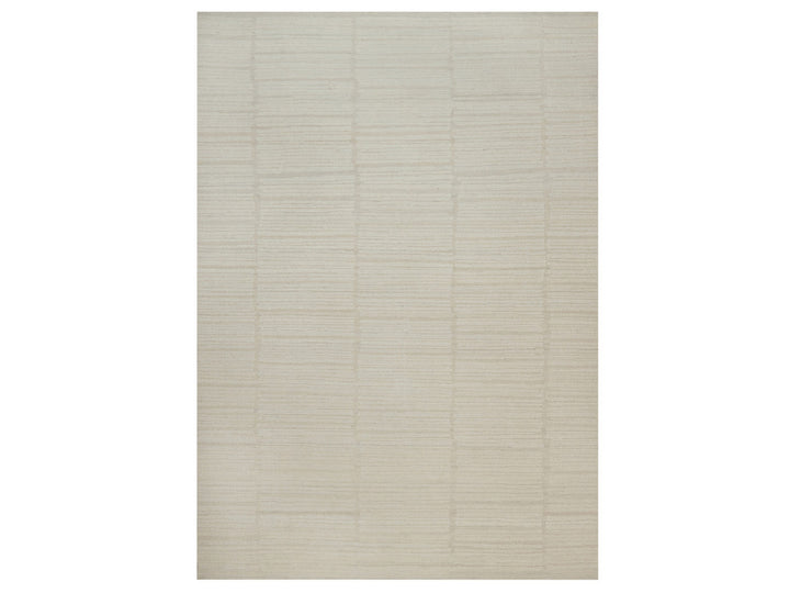 10'0" x 14'2" New Hand Knotted Ivory Wool Rectangle Oriental Rug - MOA10292300