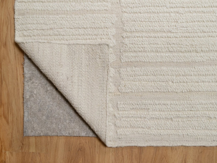 10'0" x 14'2" New Hand Knotted Ivory Wool Rectangle Oriental Rug - MOA10292300