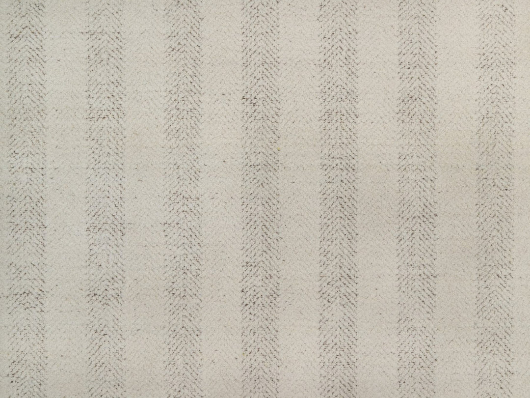 12'0" x 14'11" New Hand Knotted Ivory Wool Rectangle Oriental Rug - MOA10292301