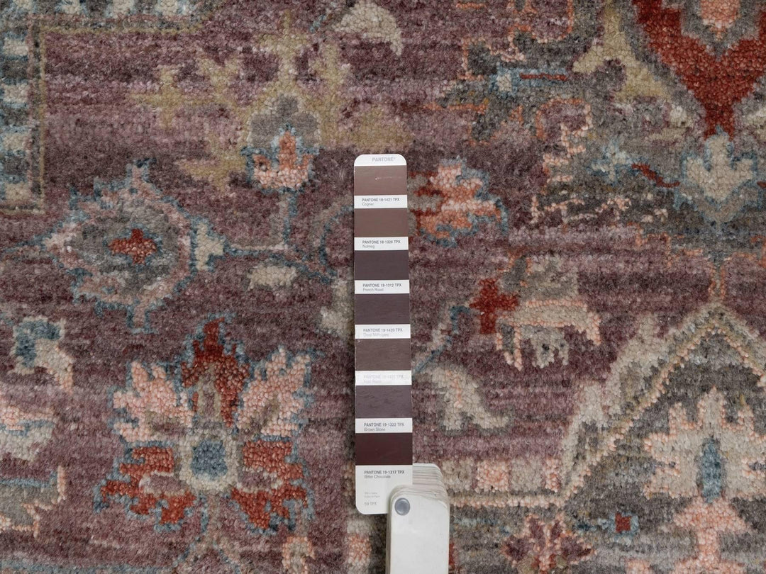 8'11" x 11'8" New Hand Knotted Red Wool Rectangle Oriental Rug - MOA10292307