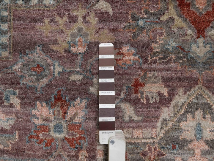 8'11" x 11'8" New Hand Knotted Red Wool Rectangle Oriental Rug - MOA10292307