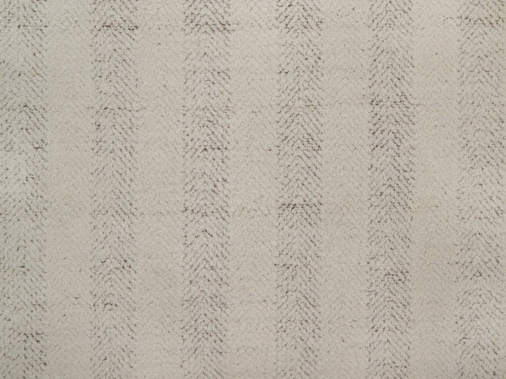 5'11" x 5'11" New Hand Knotted Ivory Wool Round Oriental Rug - MOA10292311