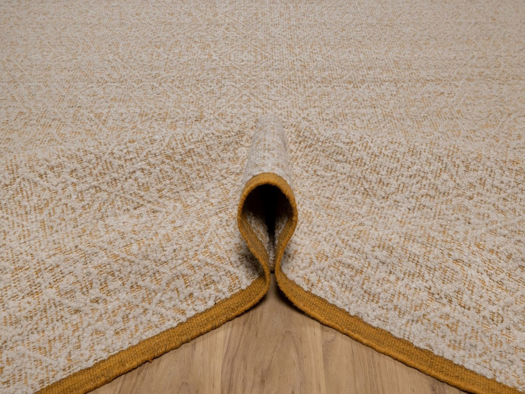 8'11" x 12'0" New Hand Knotted Ivory Wool Rectangle Oriental Rug - MOA10292315