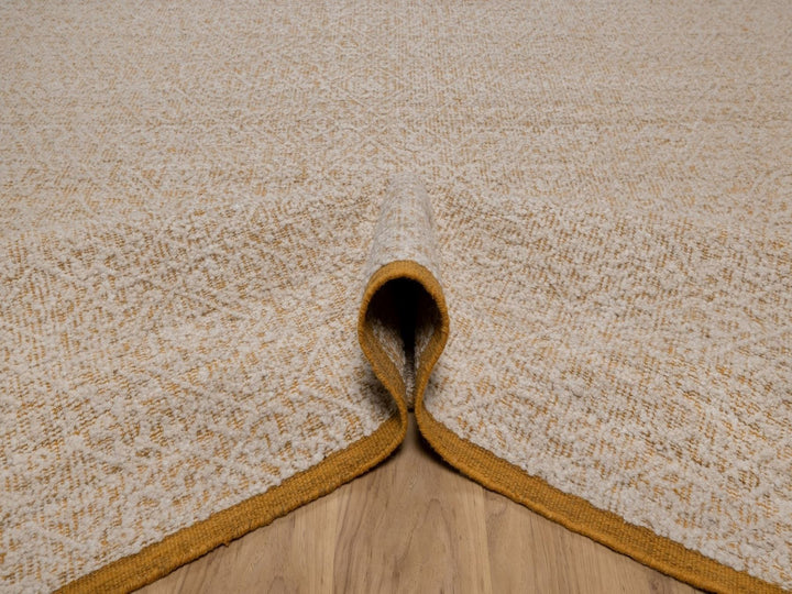 8'11" x 12'0" New Hand Knotted Ivory Wool Rectangle Oriental Rug - MOA10292315