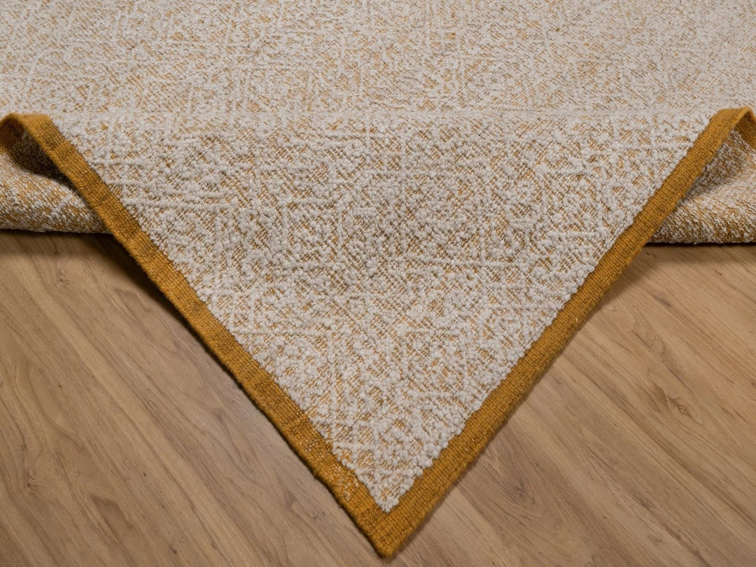 8'11" x 12'0" New Hand Knotted Ivory Wool Rectangle Oriental Rug - MOA10292315