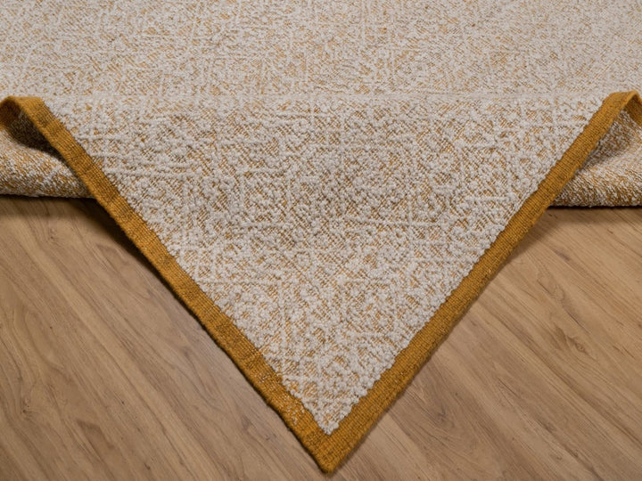 8'11" x 12'0" New Hand Knotted Ivory Wool Rectangle Oriental Rug - MOA10292315