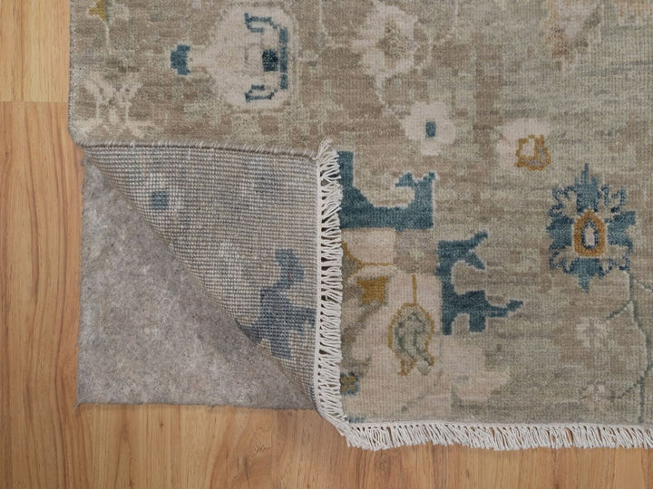 2'0" x 3'0" New Hand Knotted Grey Wool Rectangle Oriental Rug - MOA10292320