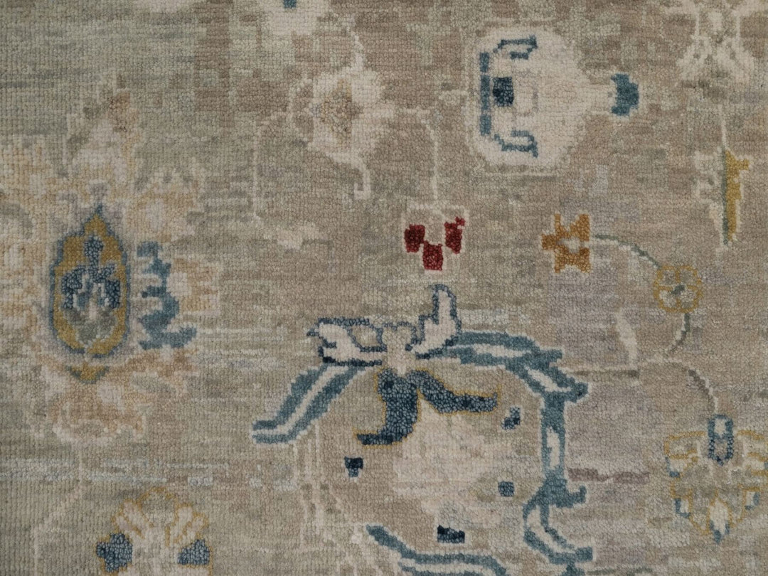 2'0" x 3'0" New Hand Knotted Grey Wool Rectangle Oriental Rug - MOA10292320