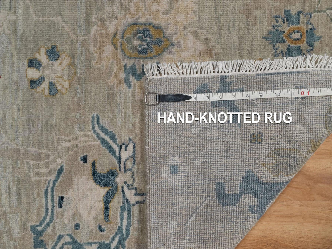 2'0" x 3'0" New Hand Knotted Grey Wool Rectangle Oriental Rug - MOA10292320