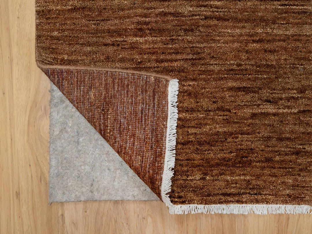 2'0" x 2'0" New Hand Knotted Brown Wool Square Oriental Rug - MOA10292322