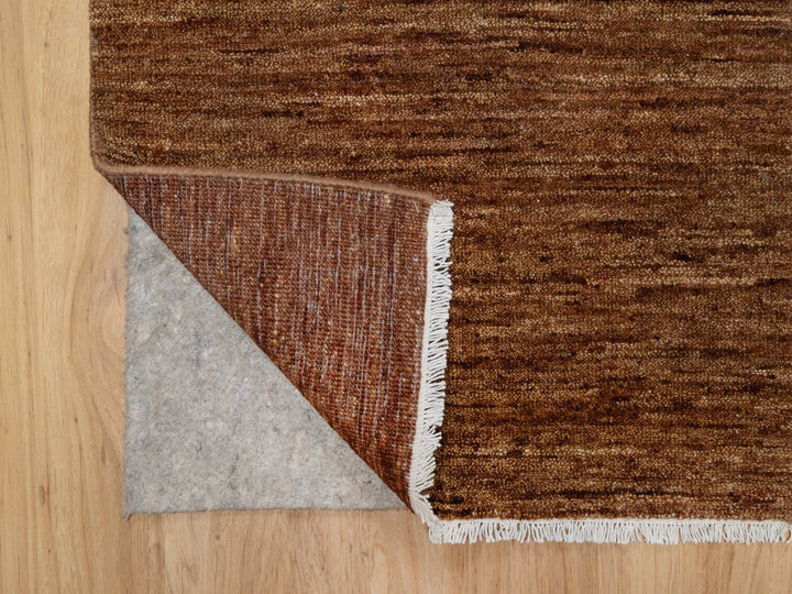 2'0" x 2'0" New Hand Knotted Brown Wool Square Oriental Rug - MOA10292322