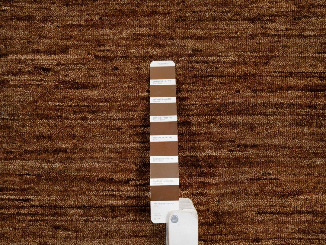 2'0" x 2'0" New Hand Knotted Brown Wool Square Oriental Rug - MOA10292322