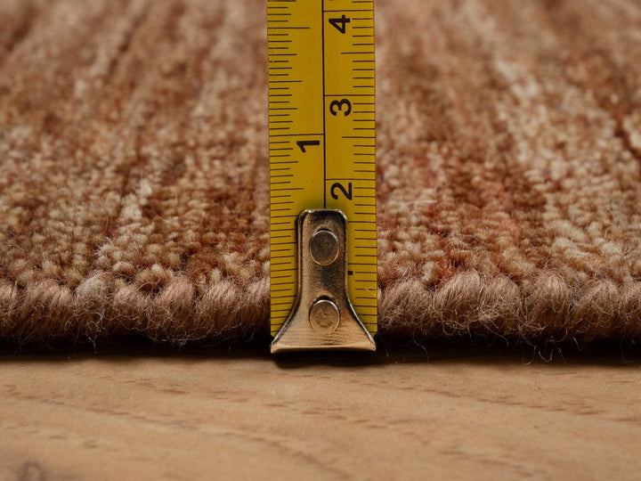 2'0" x 2'0" New Hand Knotted Brown Wool Square Oriental Rug - MOA10292322