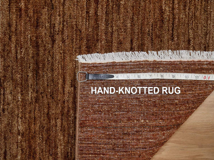 2'0" x 2'0" New Hand Knotted Brown Wool Square Oriental Rug - MOA10292322