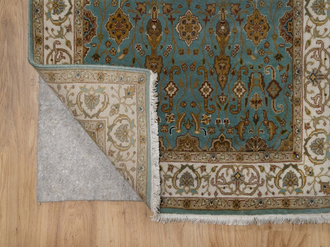 2'11" x 20'3" New Hand Knotted Blue Wool Runner Oriental Rug - MOA10292324