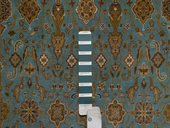 2'11" x 20'3" New Hand Knotted Blue Wool Runner Oriental Rug - MOA10292324