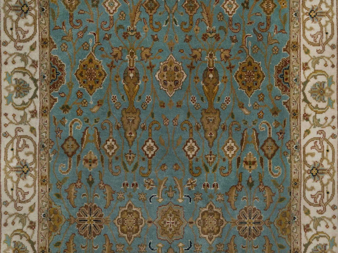 2'11" x 20'3" New Hand Knotted Blue Wool Runner Oriental Rug - MOA10292324