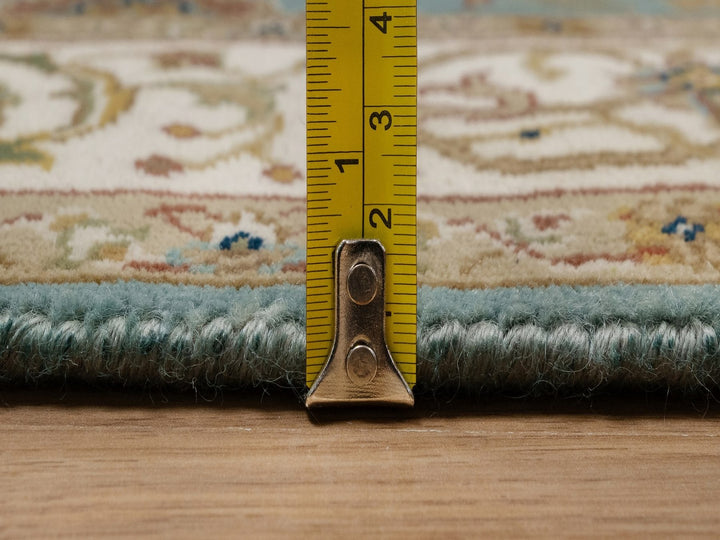 2'11" x 20'3" New Hand Knotted Blue Wool Runner Oriental Rug - MOA10292324