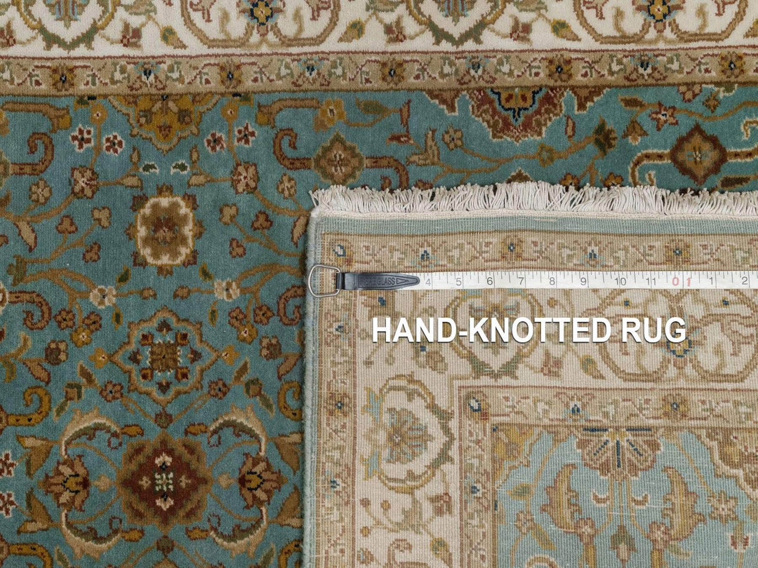 2'11" x 20'3" New Hand Knotted Blue Wool Runner Oriental Rug - MOA10292324