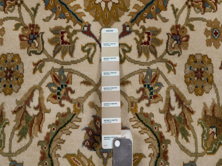 4'0" x 6'3" New Hand Knotted Ivory Wool Rectangle Oriental Rug - MOA10292325