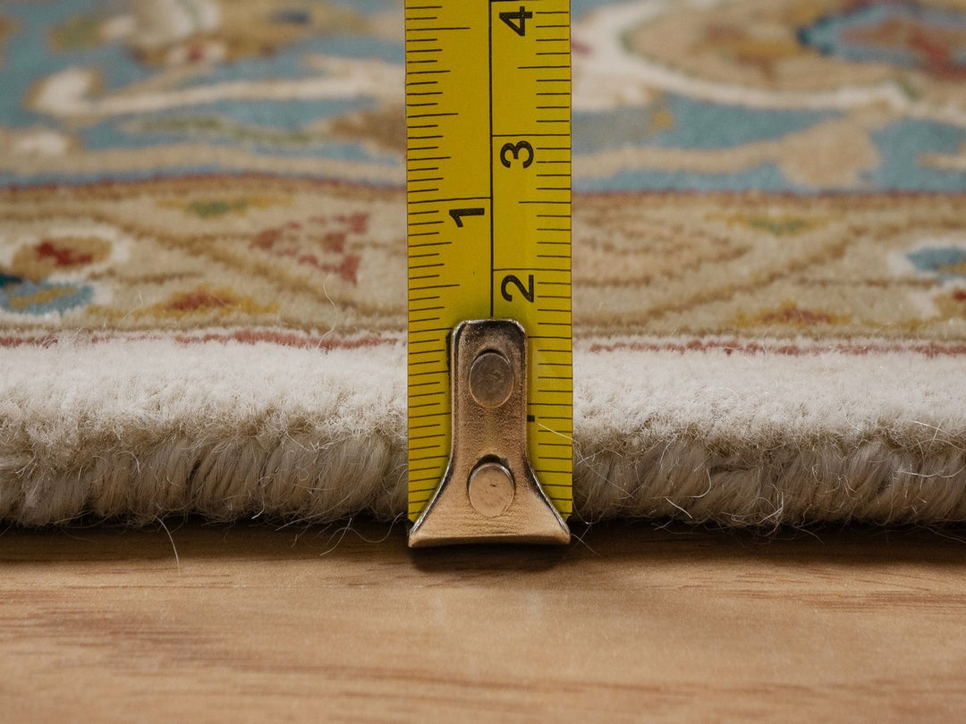 4'0" x 6'3" New Hand Knotted Ivory Wool Rectangle Oriental Rug - MOA10292325