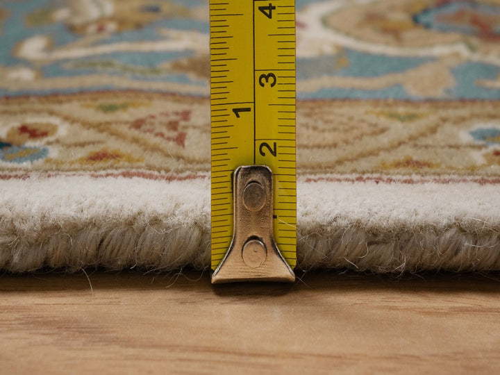 4'0" x 6'3" New Hand Knotted Ivory Wool Rectangle Oriental Rug - MOA10292325