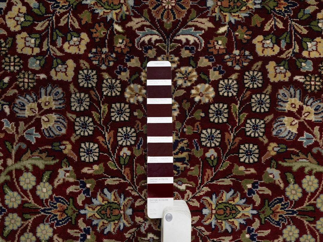 3'5" x 13'0" New Hand Knotted Red Wool Runner Oriental Rug - MOA10292336