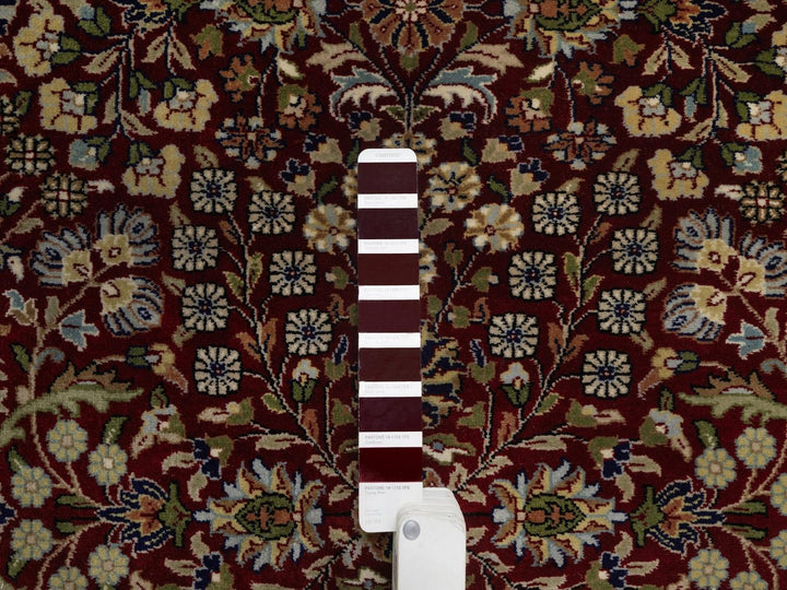 3'5" x 13'0" New Hand Knotted Red Wool Runner Oriental Rug - MOA10292336