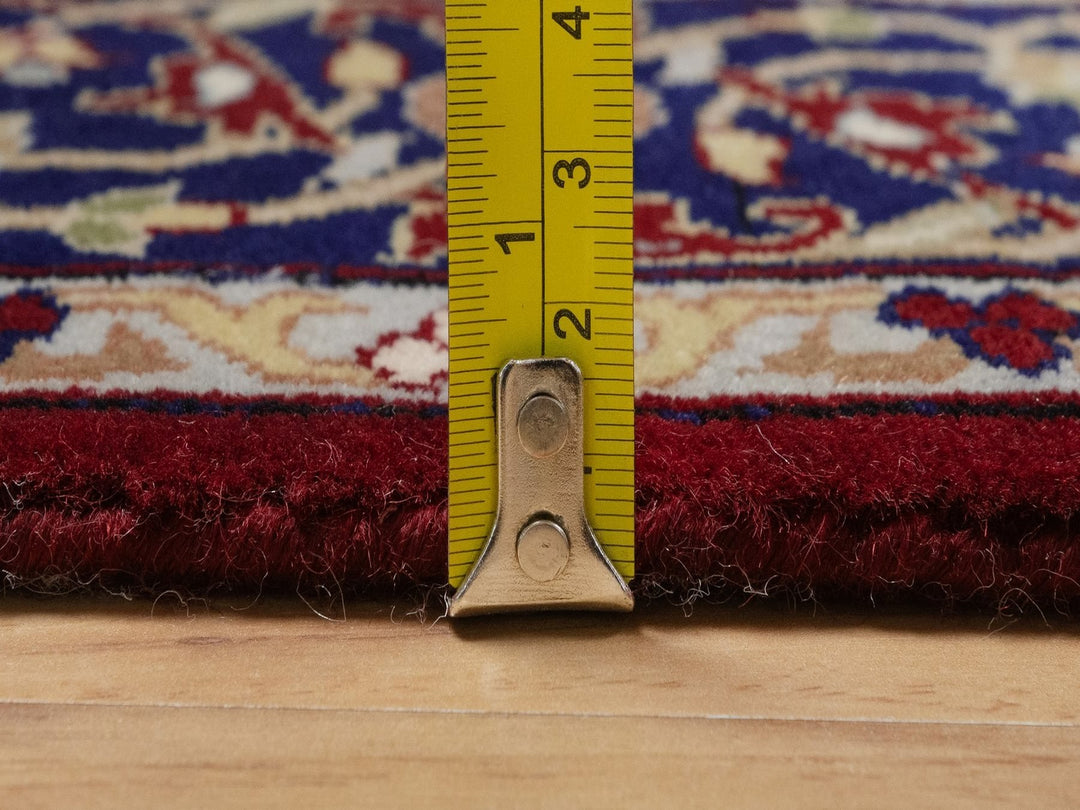 3'5" x 13'0" New Hand Knotted Red Wool Runner Oriental Rug - MOA10292336