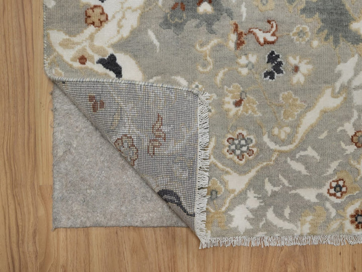 2'2" x 3'0" New Hand Knotted Grey Wool Rectangle Oriental Rug - MOA10292337