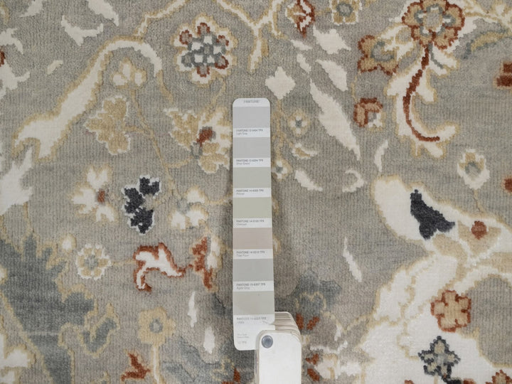 2'2" x 3'0" New Hand Knotted Grey Wool Rectangle Oriental Rug - MOA10292337