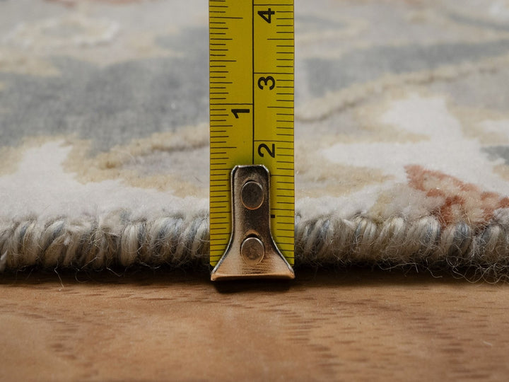 2'2" x 3'0" New Hand Knotted Grey Wool Rectangle Oriental Rug - MOA10292337