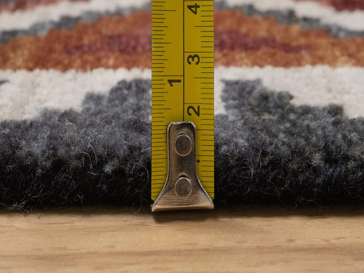 2'1" x 3'1" New Hand Knotted Brown Wool Rectangle Oriental Rug - MOA10292344