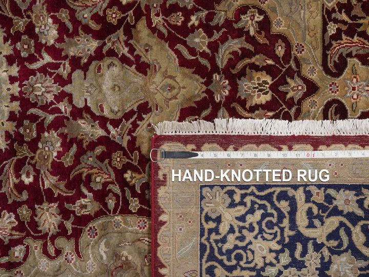 5'10" x 8'0" New Hand Knotted Red Wool & Silk Rectangle Oriental Rug - MOA10292347