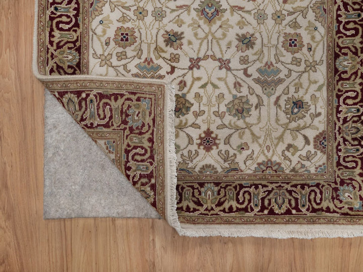 2'10" x 11'0" New Hand Knotted Ivory Wool Runner Oriental Rug - MOA10292348