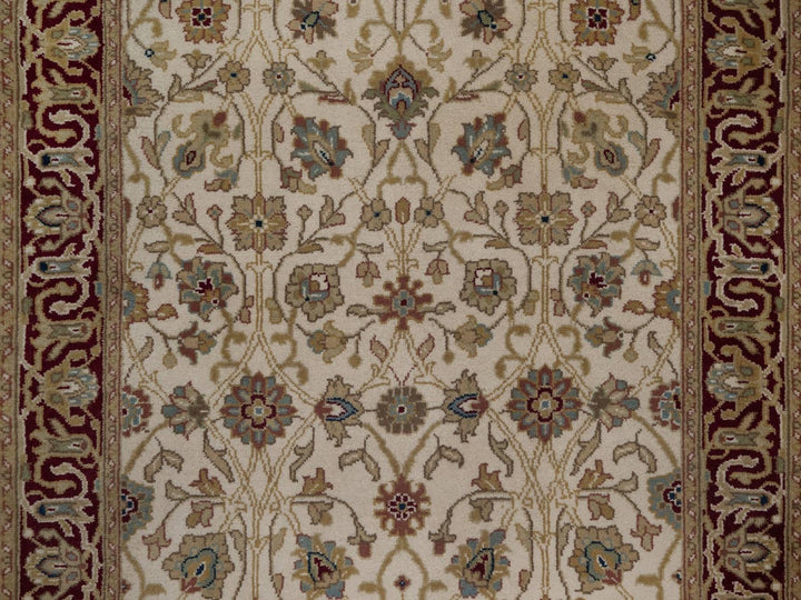 2'10" x 11'0" New Hand Knotted Ivory Wool Runner Oriental Rug - MOA10292348