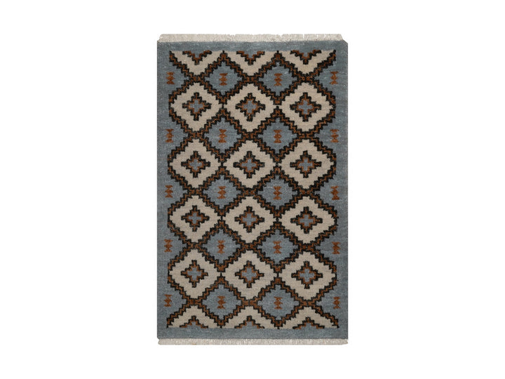 2'0" x 3'1" New Hand Knotted Grey Wool Rectangle Oriental Rug - MOA10292350