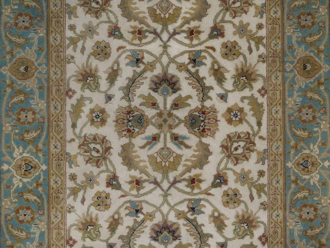 3'1" x 18'0" New Hand Knotted Ivory Wool Runner Oriental Rug - MOA10292351