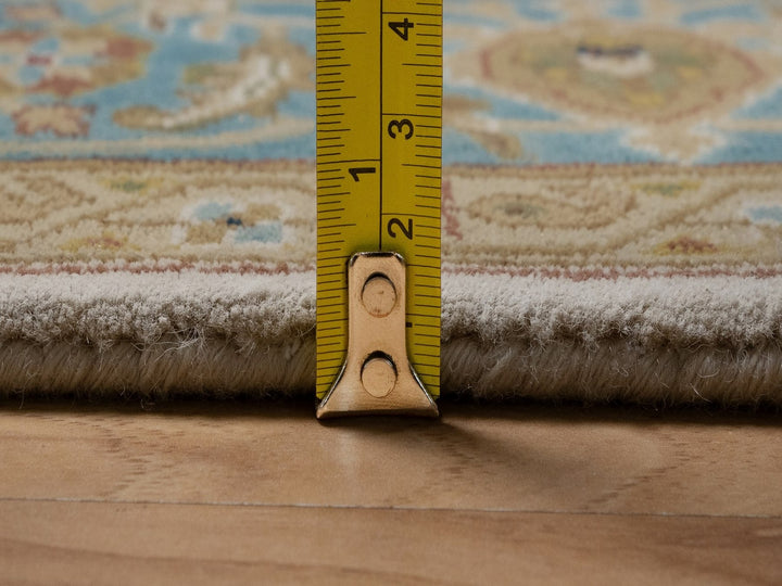 3'1" x 18'0" New Hand Knotted Ivory Wool Runner Oriental Rug - MOA10292351