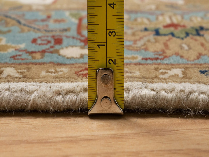 3'1" x 17'5" New Hand Knotted Ivory Wool Runner Oriental Rug - MOA10292352