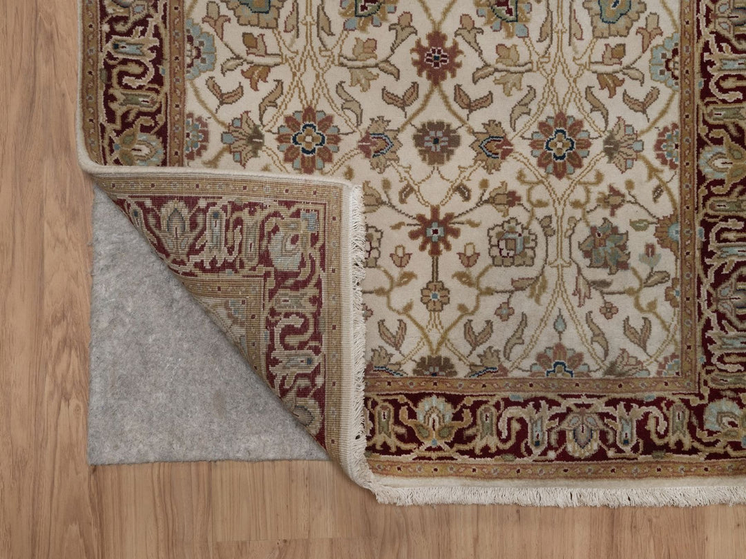 2'9" x 9'7" New Hand Knotted Ivory Wool Runner Oriental Rug - MOA10292354