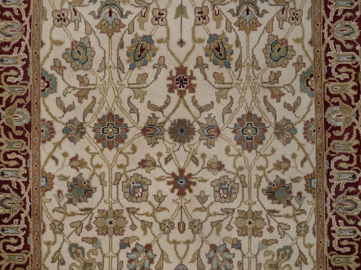 2'9" x 9'7" New Hand Knotted Ivory Wool Runner Oriental Rug - MOA10292354