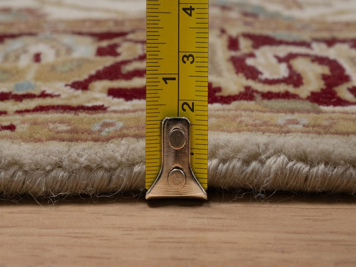 2'9" x 9'7" New Hand Knotted Ivory Wool Runner Oriental Rug - MOA10292354