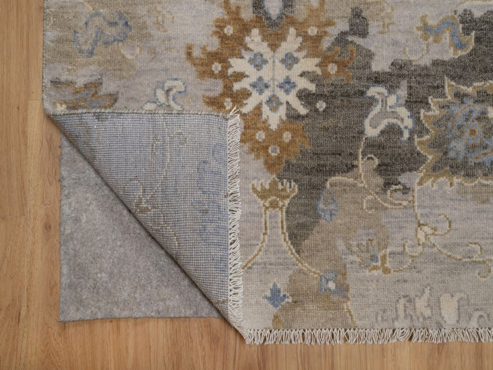 8'0" x 10'1" New Hand Knotted Brown Wool Rectangle Oriental Rug - MOA10292372